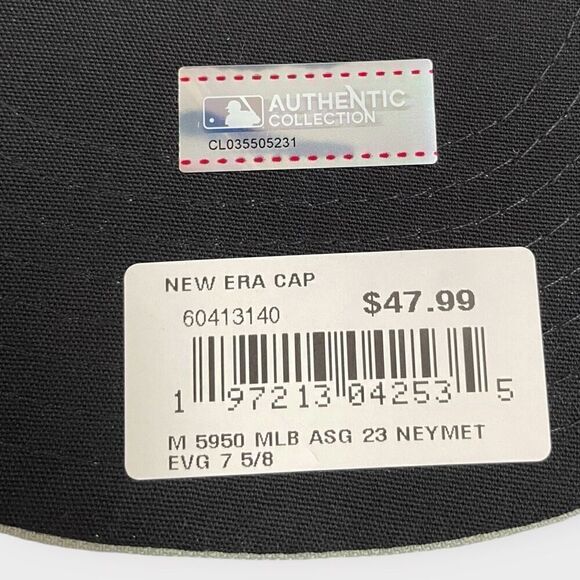 New Era 5950 MLB New York Mets 2023 All-Star Game Mens size 7 5/8 New (b) - Picture 12 of 12